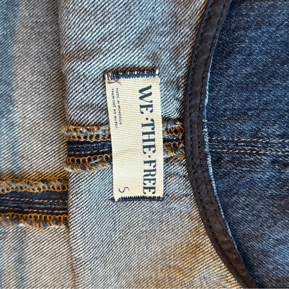 Free People - We The Free Blue Denim Women's Jumpsuit Size S - Picture 10 of 13